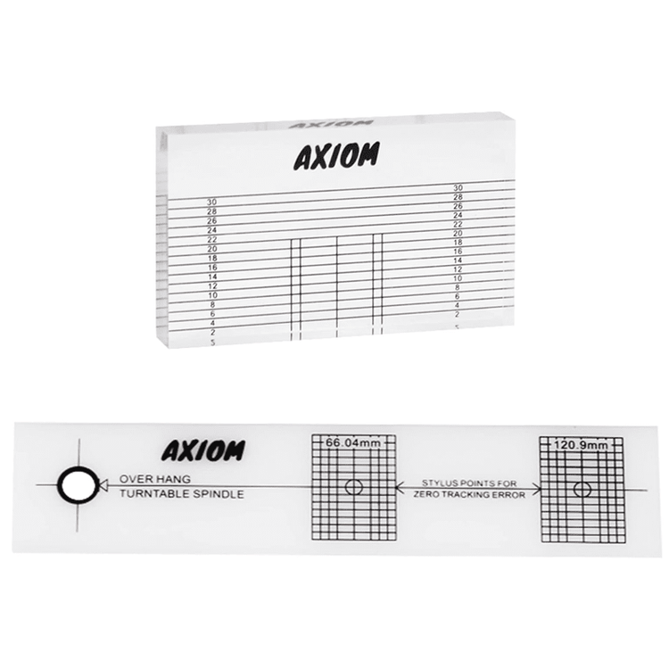 Axiom Turntable Cartridge Stylus Alignment Protractor Set Vinyl Record Player Phono Cartridge Alignment Protractor VTA Azimuth Ruler
