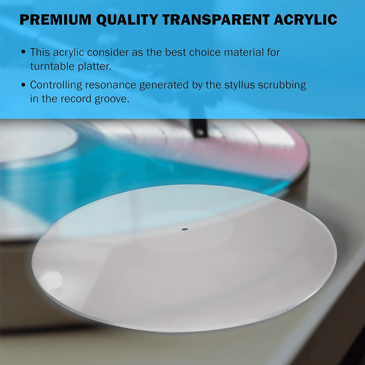 Axiom Turntable Acrylic Slipmat for Vinyl
