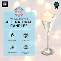 Pack of 24 Floating Candles, 4 Hours Burning Time - Ivory ( Light Vanilla Scented )