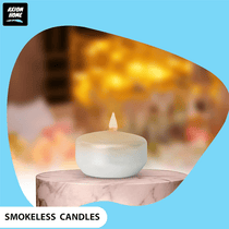 Unscented Pack of 24 Floating Candles, 4 Hours Burning Time - ( Metallic Pearl White )