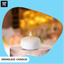 Unscented Pack of 24 Floating Candles, 4 Hours Burning Time - ( White )