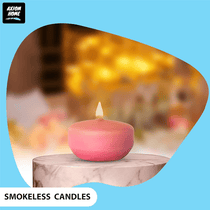 Unscented Pack of 24 Floating Candles, 4 Hours Burning Time - ( Baby Pink )