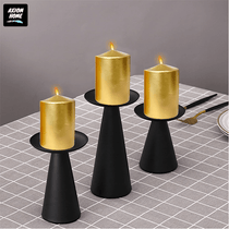 (Pack of 6) Long lasting Pillar Candles 89 Hours - FREE SHIPPING - Axiom (Golden-3.15 x 5.50 Inches)