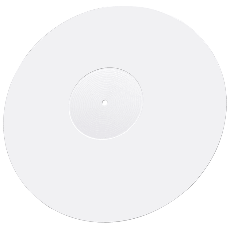 Axiom Turntable Acrylic Slipmat for Vinyl LP Record Players 2.7mm Thick for Better Sound Support on Record Player Provides Antistatic and Tighter bass (White)