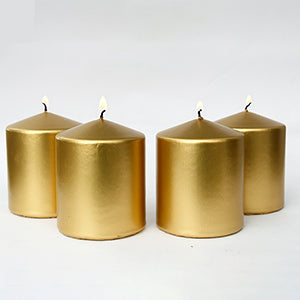 Gold Pillar candle